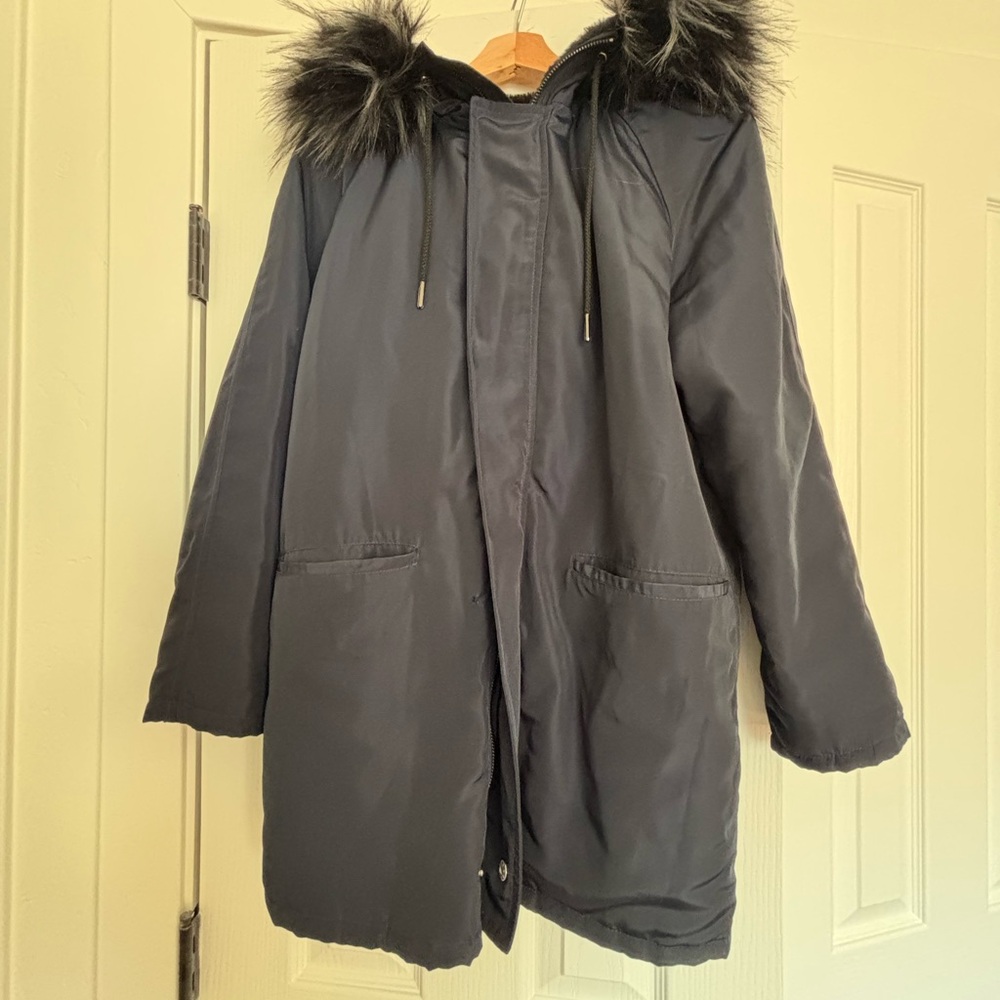 Velvet by Graham & Spencer Dark Brown Faux Fur Coat